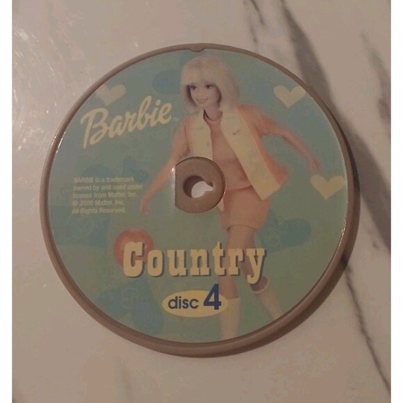 Vintage  Barbie Dance With Me Talking Boombox Replacement Disc 4 Country - Picture 1 of 2